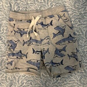 Shark Adventure Gray Kids Shorts